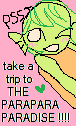 a banner link saying: take a trip to the ParaParaParadise!